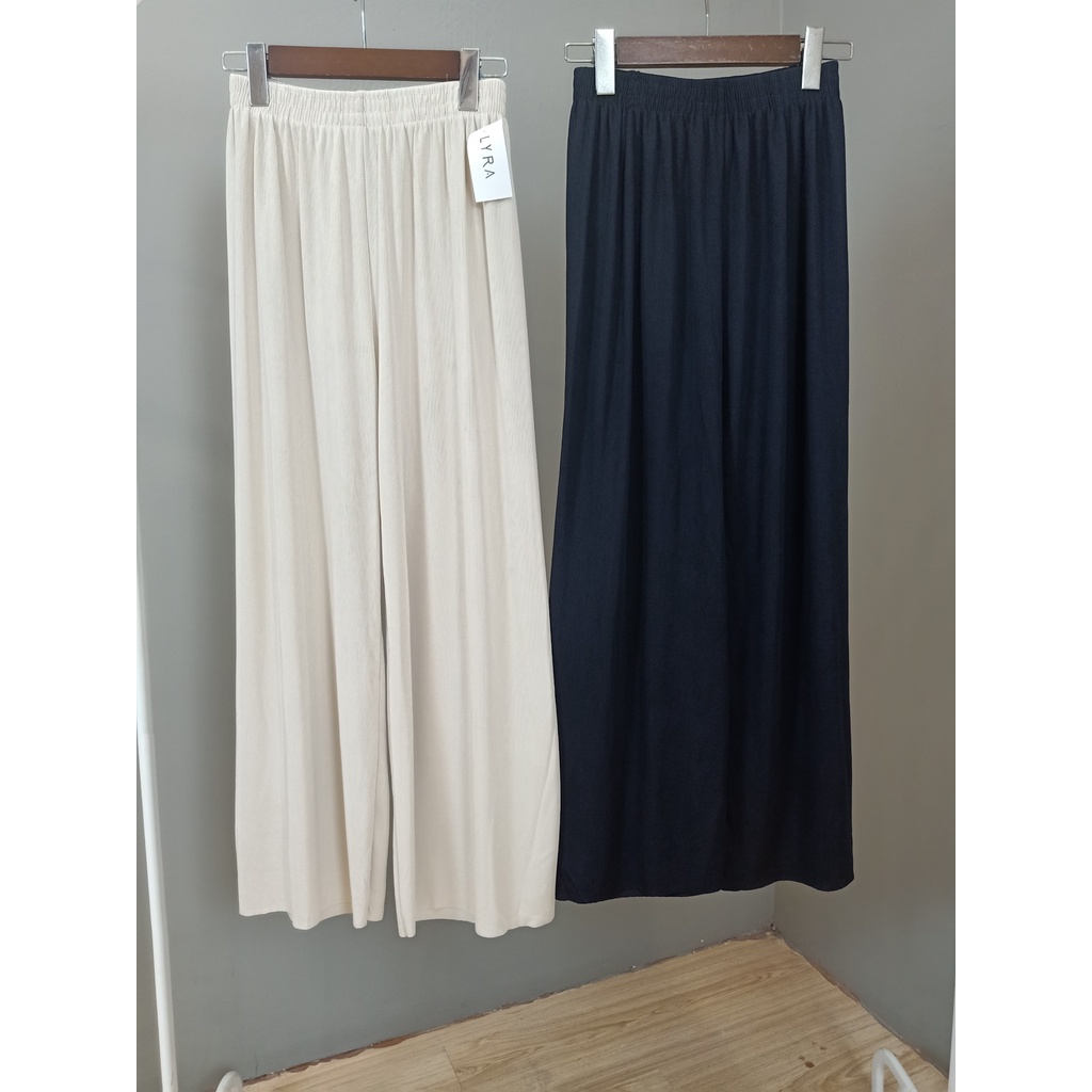 Quần culottes ống suông cạp chun dành cho nữ LYRA, chất liệu thun tăm mềm mát thời trang- VXYQD0058 | BigBuy360 - bigbuy360.vn