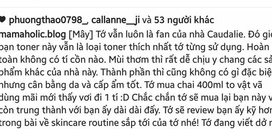 Nước cân bằng da Caudalie MOISTURIZING LOTION TONIQUE