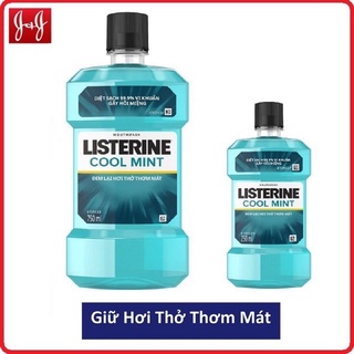 Bộ Nước súc miệng Listerine chai 750ml + chai 250ml (Thái Lan)
