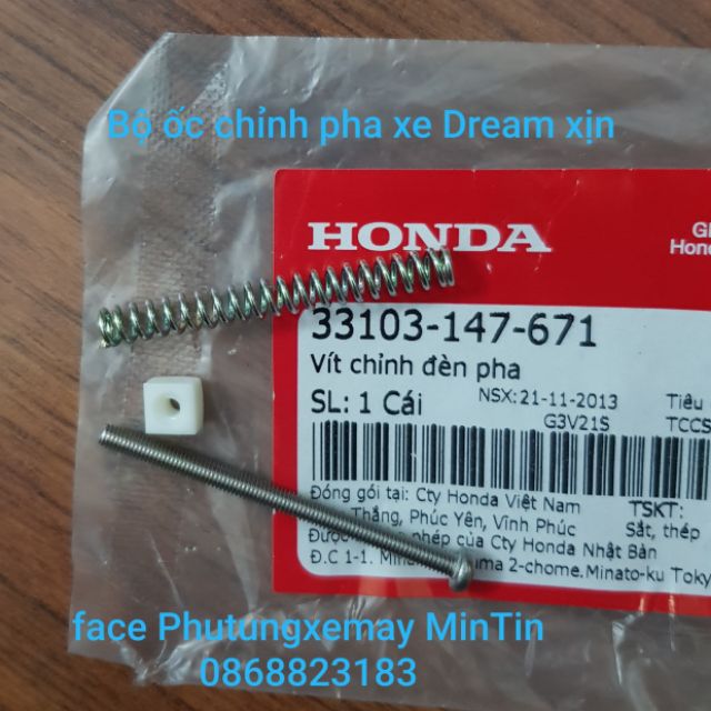 Bộ ốc chỉnh pha lắp xe Dream xịn