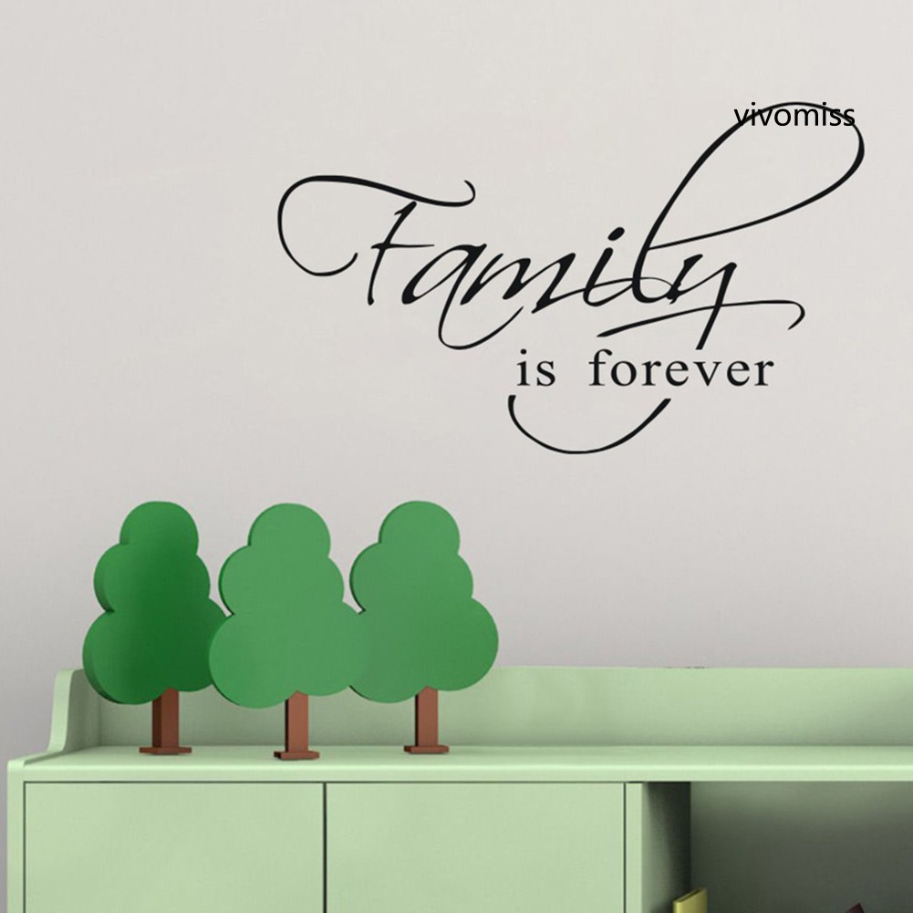 Sticker Chữ Family Is Forever Dán Tường Trang Trí