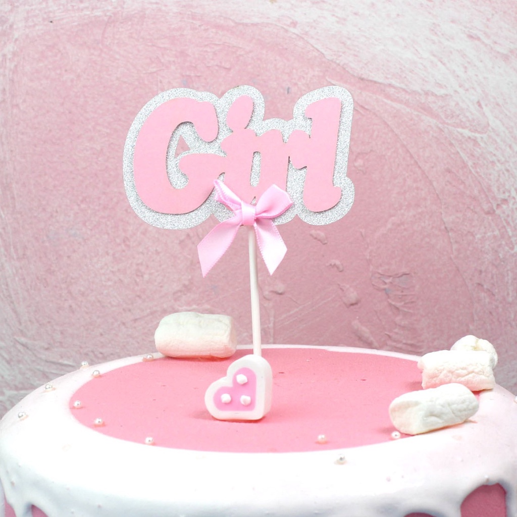 đồ trang trí bánh kem cho bé [FREESHIP] que cắm thôi nôi cho bé trai và bé gái