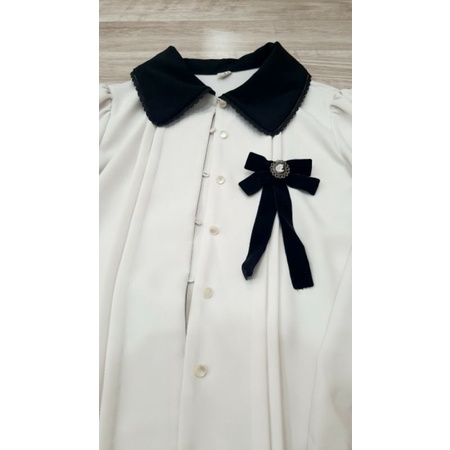 Thanh lý Áo kiểu made in korea annacoco kèm nơ