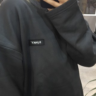 ÁO SWEATER FUNKY XÁM CHÌ TAG CAO SU