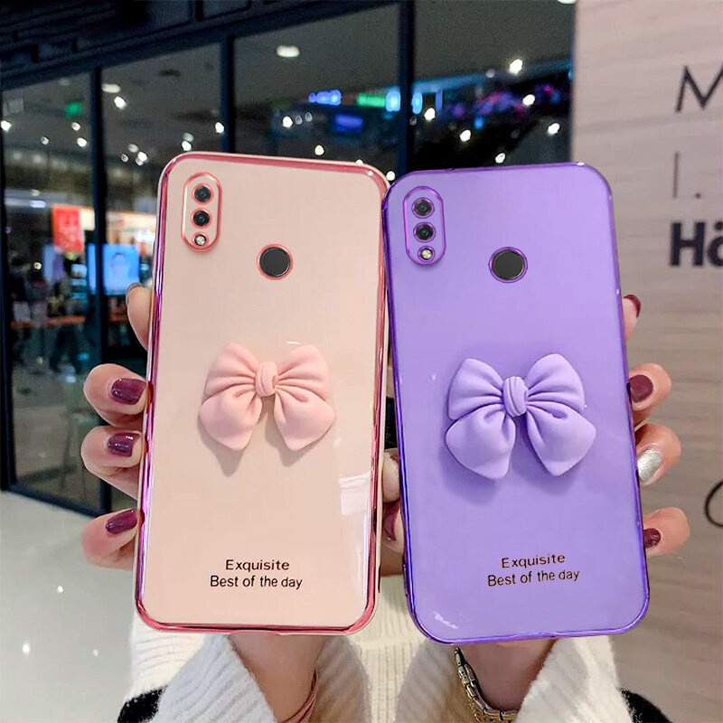 Ốp Lưng Hình Cô Gái Thắt Nơ Cho Huawei Nova 3 3i 3E 4E
