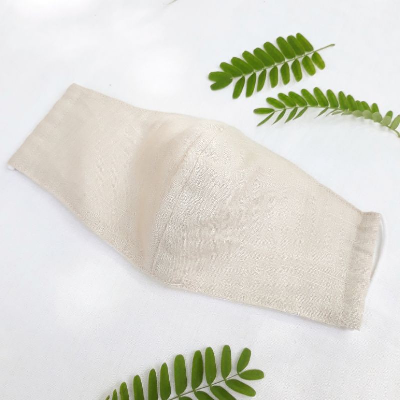 Khẩu trang Linen 3 lớp, thoáng mát, dịu cho da 🌿🌿🌿 | BigBuy360 - bigbuy360.vn