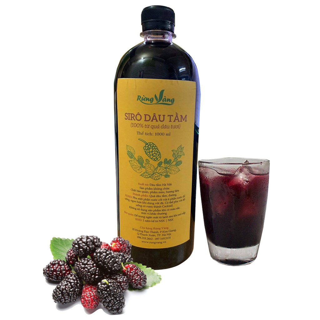 Nước Cốt Quả Dâu Tằm Ta - Siro dâu tằm Nguyên Chất Thơm Ngon Không Chất Bảo Quản