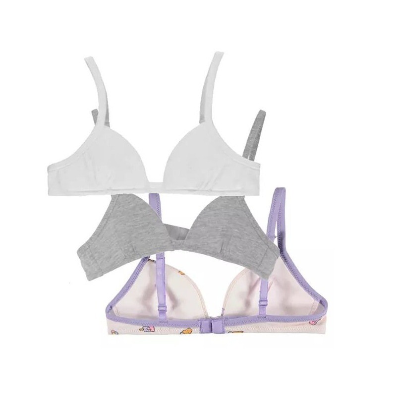 Set 3 áo bra cotton 100% cho bé gái