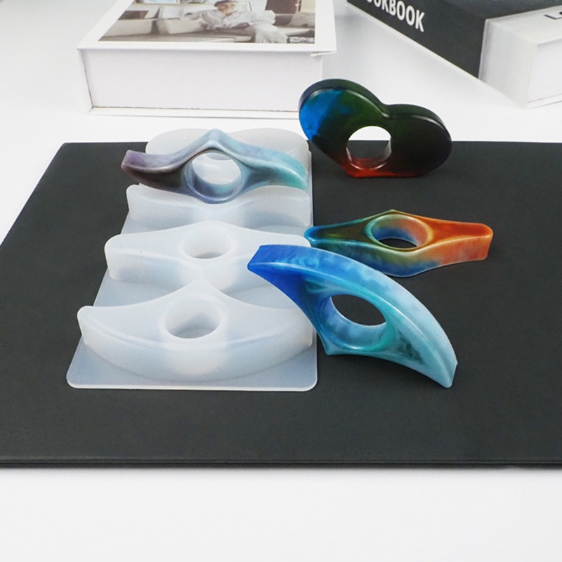 Khuôn Silicone Làm Thẻ Đánh Dấu Trang Sách Bằng Nhựa Epoxy Thủ Công DIY