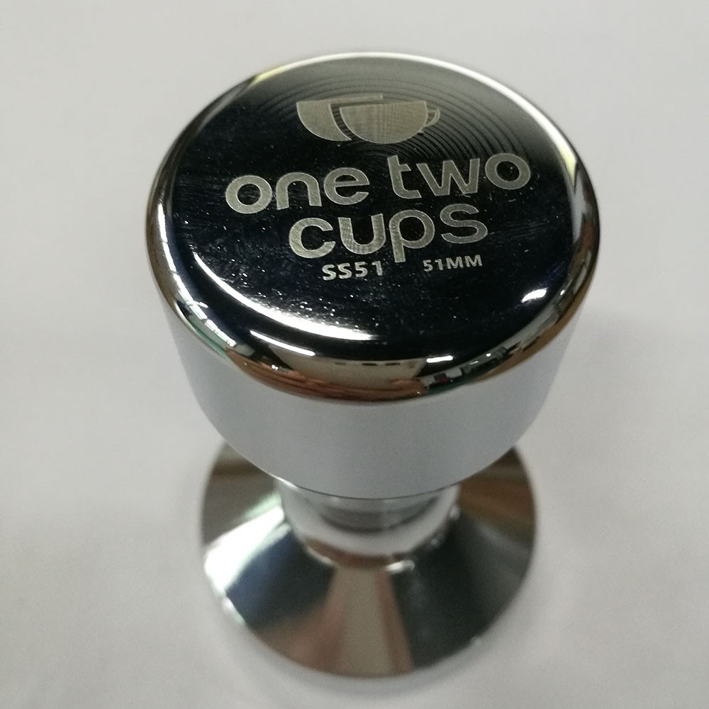 Onetwocups Espresso Tamper 50mm - Ss51 Bằng Thép Không Gỉ Mạ Chrome