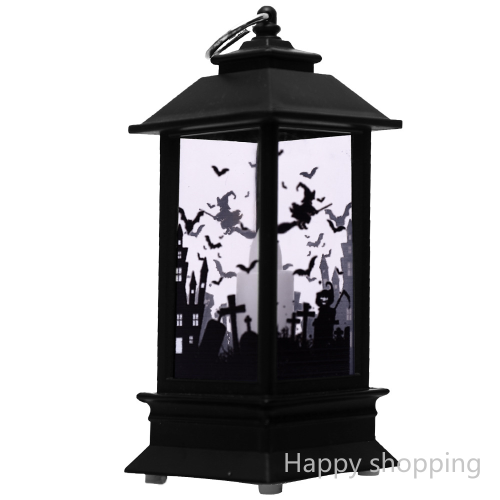 Mới Lồng Đèn Led Hình Quả Bí Ngô Bằng Nhựa Trang Trí Halloween