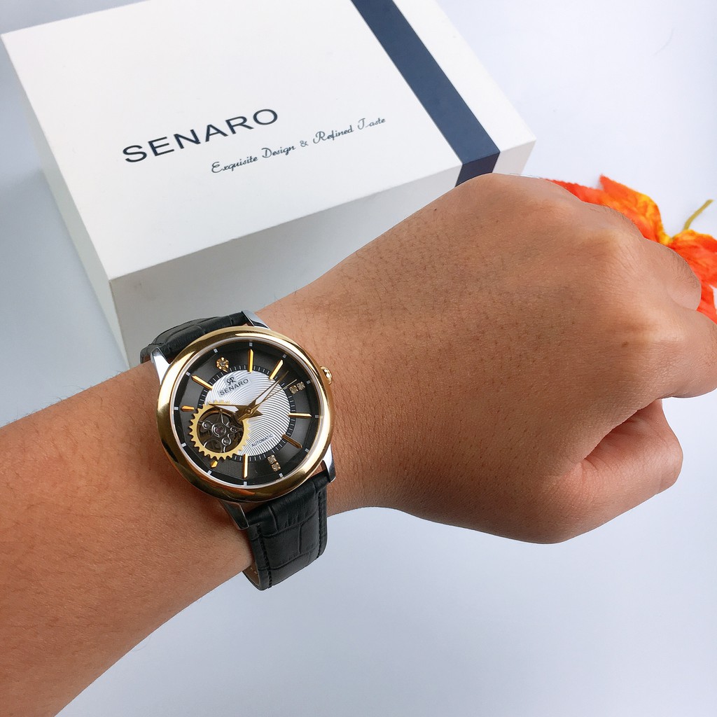 [Mã FARSBRLMY giảm 10% đơn 250K] Đồng hồ nam SEANRO Automatic Muscle thương hiệu Nhật Bản - LAMY WATCH