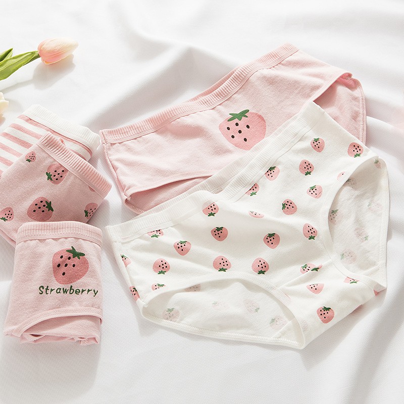 Quần lót nữ cotton cao cấp co giãn kháng khuẩn in hình đáng yêu dễ thương QL23 | WebRaoVat - webraovat.net.vn