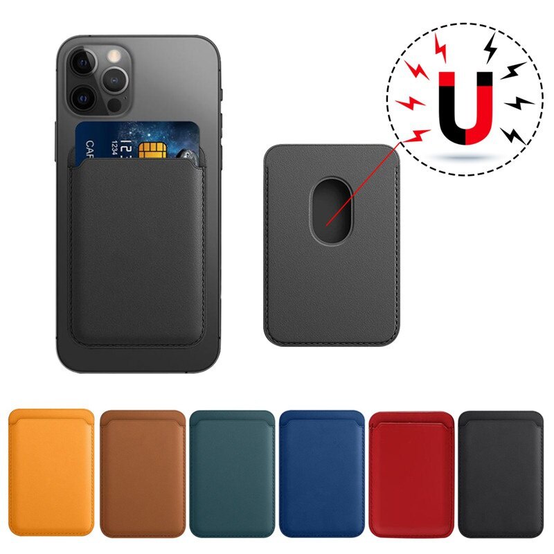 Ví đựng thẻ có nam châm gắn ốp điện thoại thích hợp cho Iphone 12 Pro Max Mini 12pro