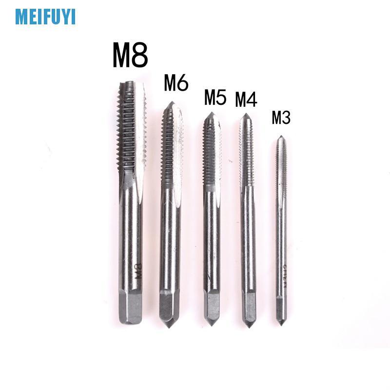 Set 5 mũi khoan thẳng cầm tay 3mm-8mm M3 M4 M5 M6 M8