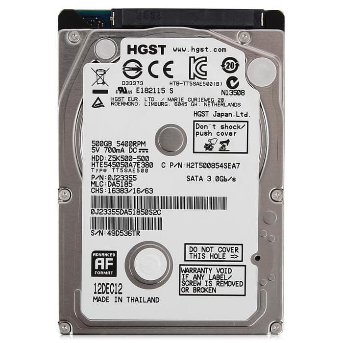 Ổ Cứng Laptop 500gb Hgst