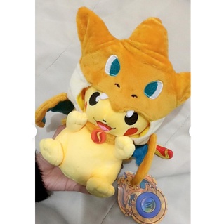 Thú Nhồi Bông Hình Pikachu Mặc Áo Choàng Dễ Thương