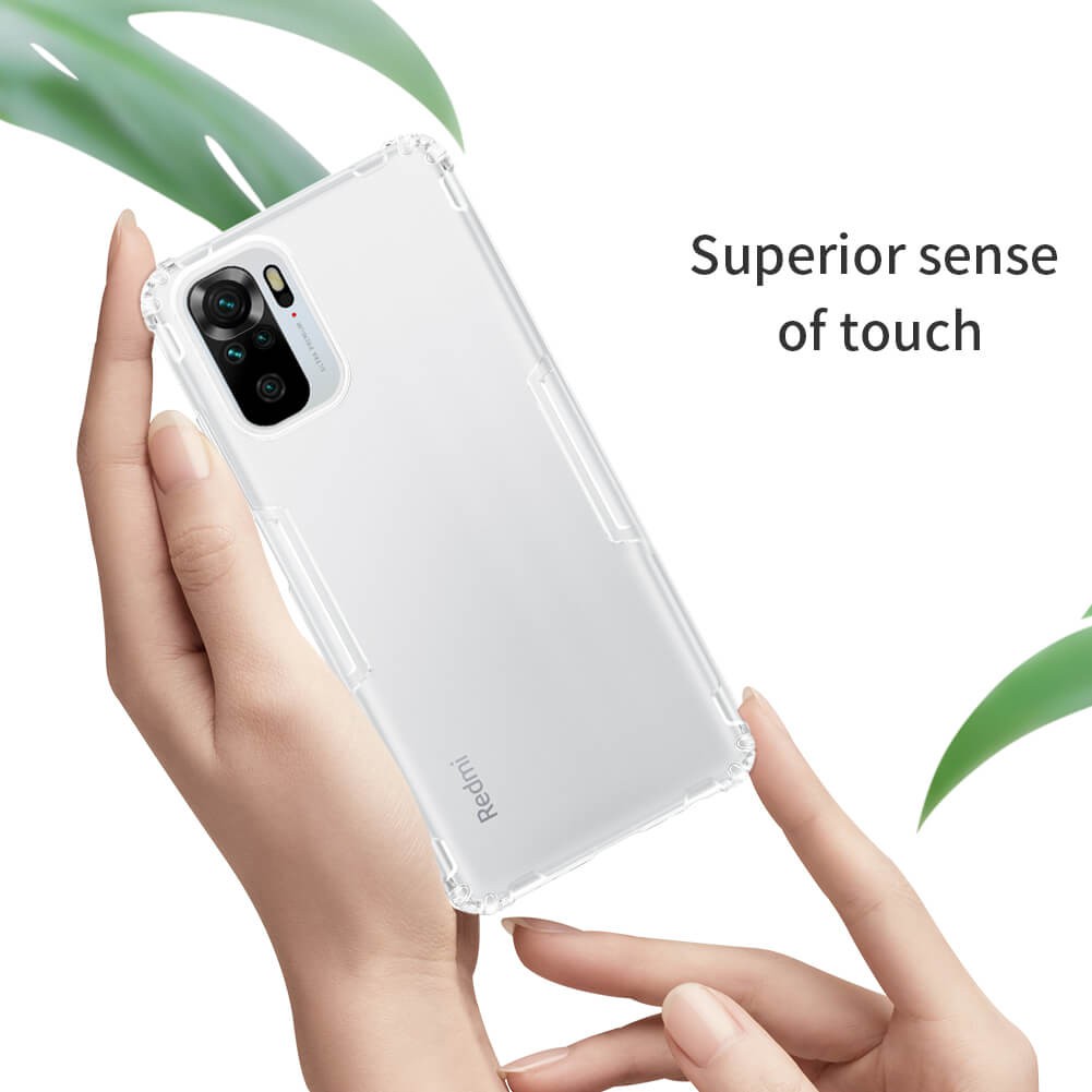 Ốp lưng silicon chống sốc 4 góc cho Xiaomi Redmi Note 10 4G, Redmi Note 10S - Nillkin chính hãng