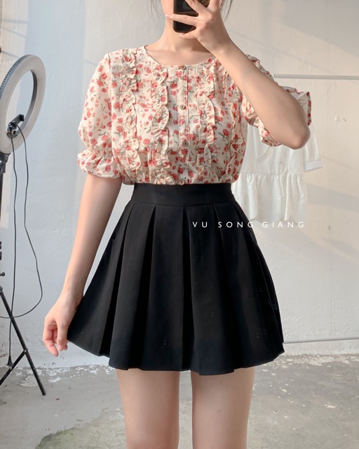 [ẢNH THẬT SHOP TỰ CHỤP] Chân váy xếp ly - có túi và lót quần | BigBuy360 - bigbuy360.vn