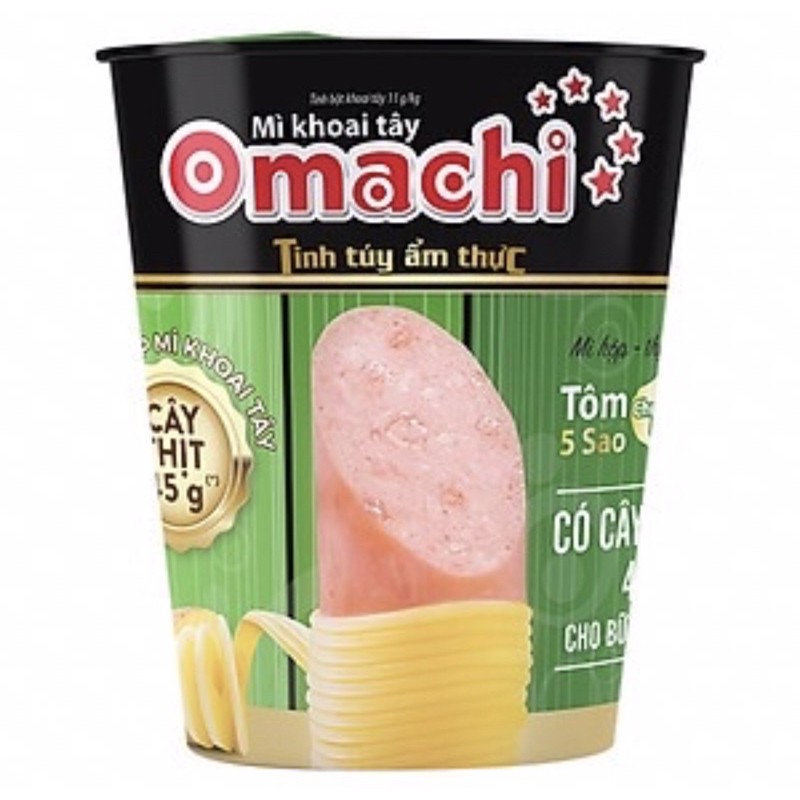 Mì ly omachi bò hầm/ sườn/ tôm chua cay/ riêu cua có thịt 113g | BigBuy360 - bigbuy360.vn