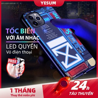 Ốp điện thoại màu đèn LED cho iPhoneX iPhoneXR iPhone11 iPhone11PRO iPhone