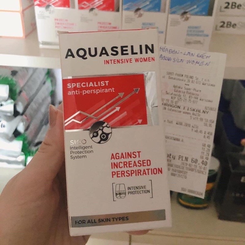 Lăn Khử Mùi Cho Nam Nữ Aquaselin Extreme For Men 50ml - Ngăn Tiết Mồ Hôi Hiệu Quả, Khử Mùi Hôi Triệt Để