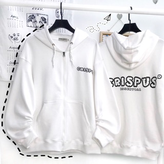 Áo Khoác Nỉ Dây Kéo Form Rộng Unisex Crispus