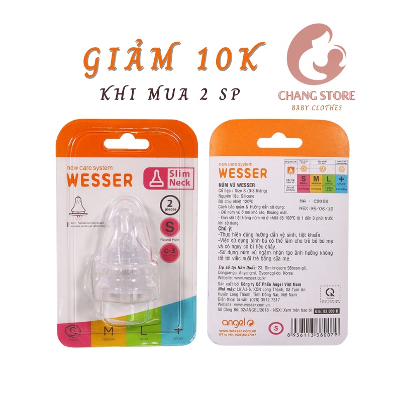 Núm Ty / Núm Cổ Hẹp Wesser Đủ Size S, M, L, Y