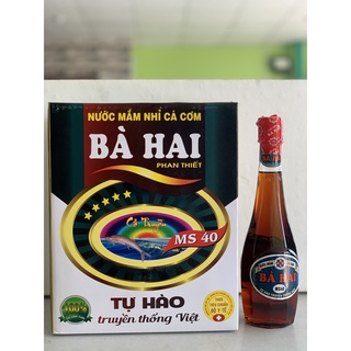 Thùng chai nhựa nước mắm nhĩ cá cơm bà hai