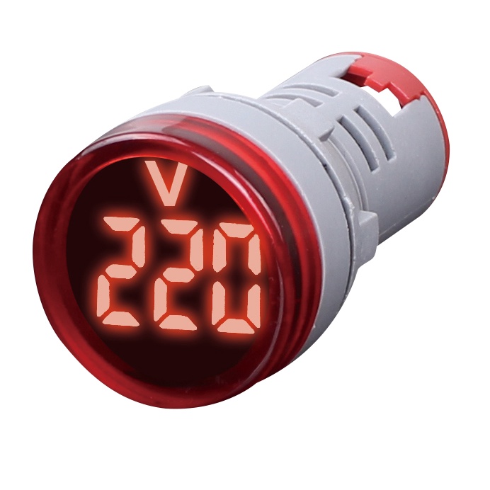 Đèn Báo Vôn 60-500V, Phi 22mm, Đèn Báo Vôn Tủ Điện