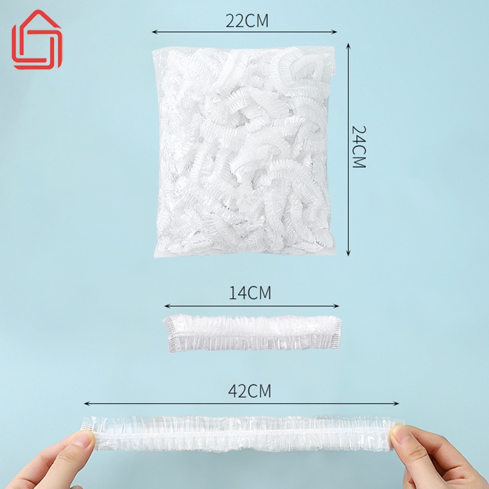 Túi 100 Màng Bọc Thực Phẩm Có Chun Co Dãn Tái Sử Dụng Kèm Túi Gấu - BEECAMEX