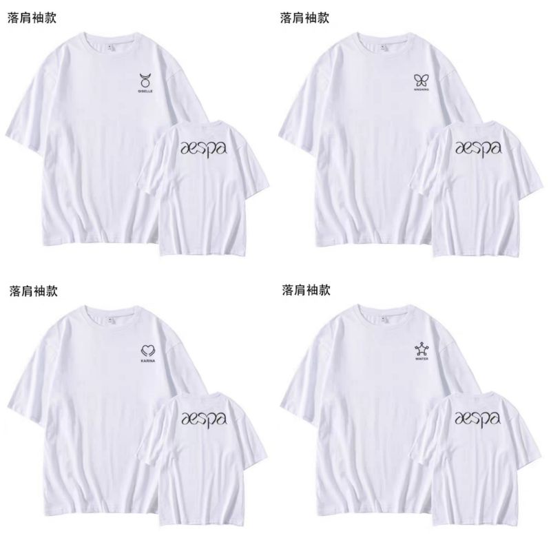 Áo thun member logo aespa Karina, Winter, Ningning, Giselle - Next Level