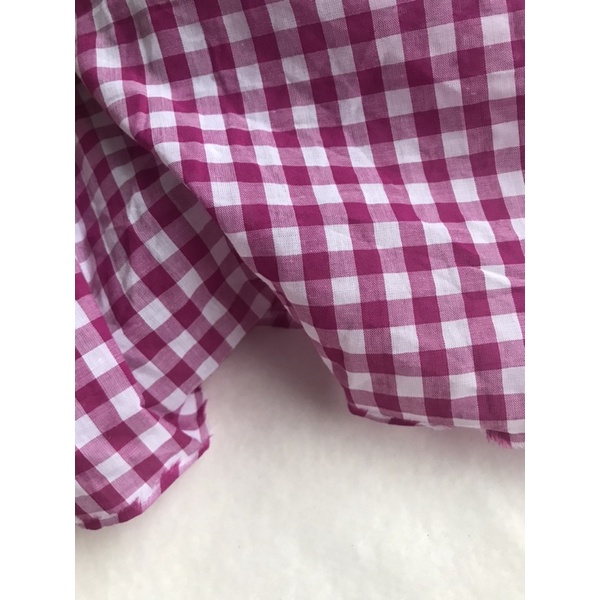 Vải thô carô tím cẩm