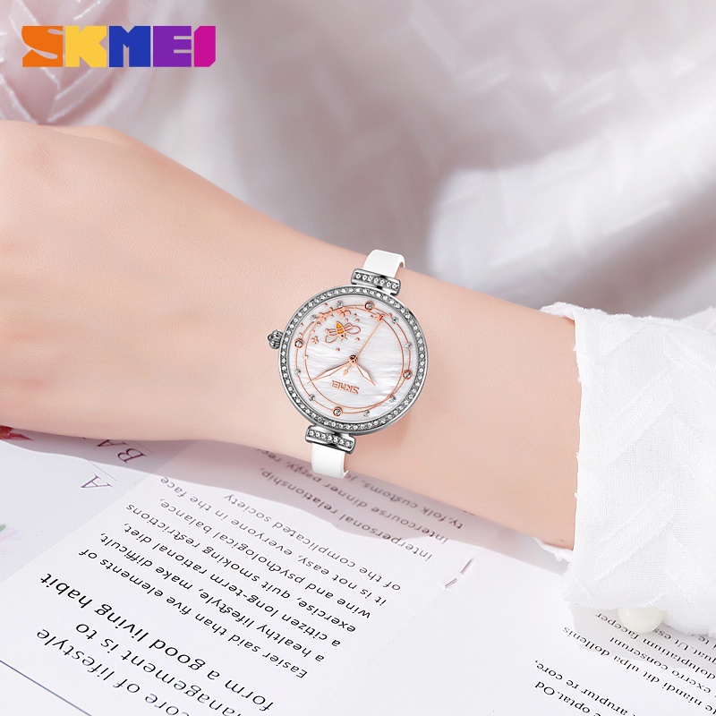 Đồng Hồ Quartz SKMEI 9142 Chống Thấm Nước Và Chống Sốc Với Dây Đeo Da