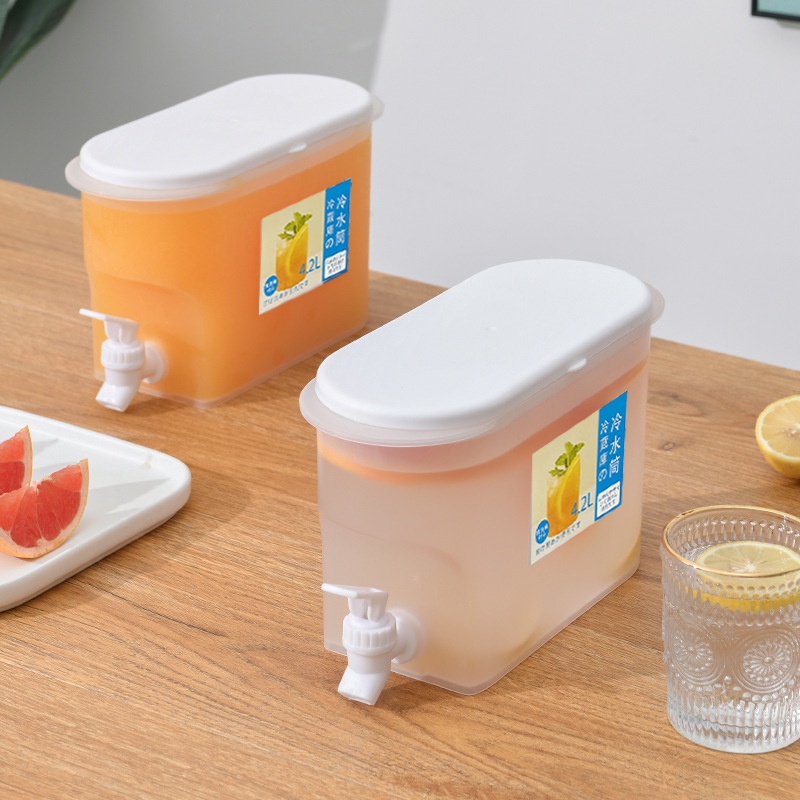 Bình đựng nước có vòi - Bình nước để tủ lạnh cỡ lớn dung tích 4.2 lít (BN42)