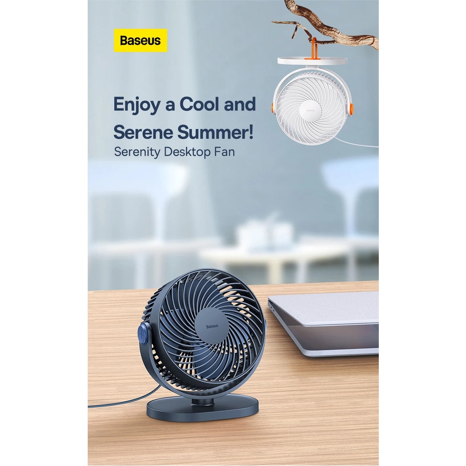 Quạt để bàn 3 chế độ quạt chính hãng Baseus Serenity Desktop Fan