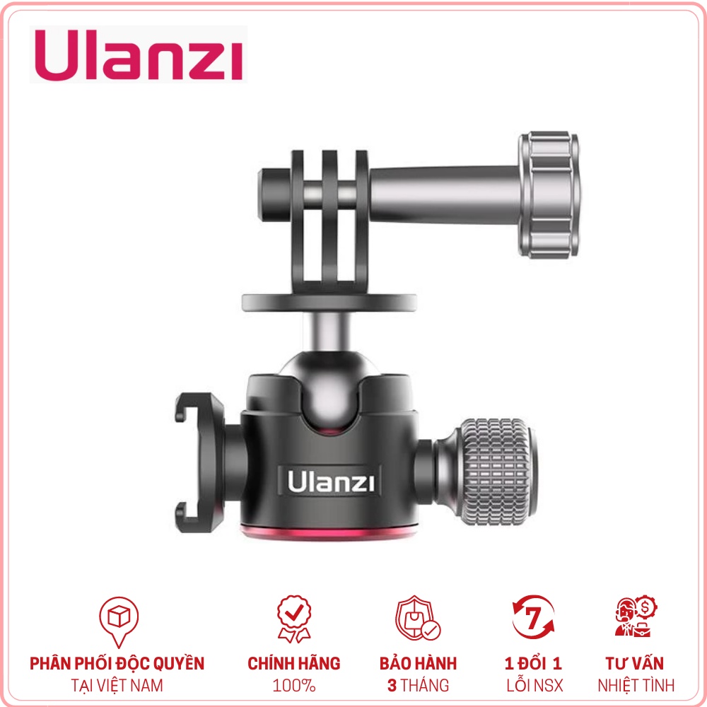 ULANZI U-130 - HÀNG CHÍNH HÃNG - Ballhead đa năng xoay 360° cho GoPro