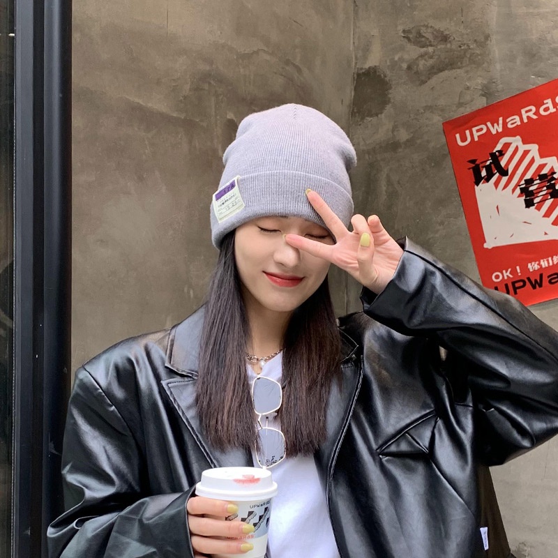 Nón len giữ ấm phong cách Hàn Quốc thời trang cho nữ