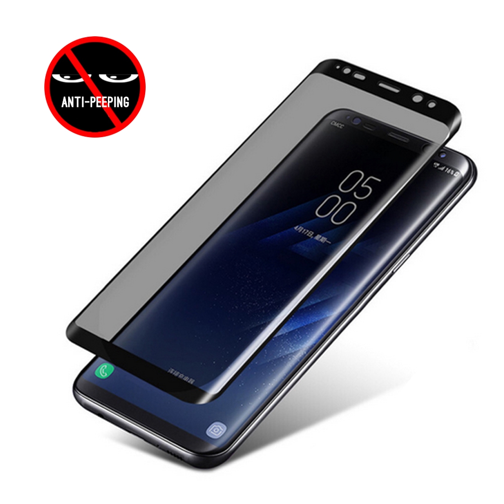 Kính cường lực bảo vệ toàn màn hình chống nhìn trộm dành cho Samsung Galaxy S8 S9 Plus Note 8 9