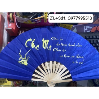 Quạt lụa vải hoạ tiết sắc màu đẹp