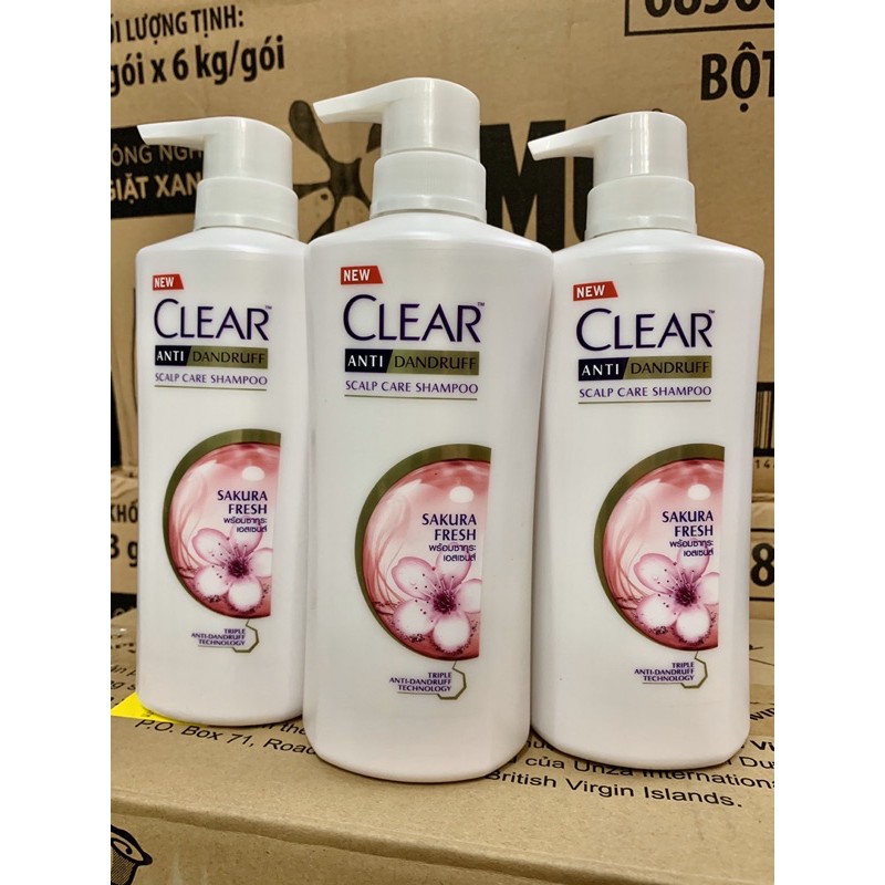 Dầu Gội Clear Thái Lan Hương Hoa Anh Đào Thơm Mát 480 ml