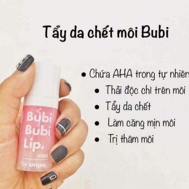 (CHÍNH HÃNG) TẨY DA CHẾT MÔI BUBI BUBI LIP