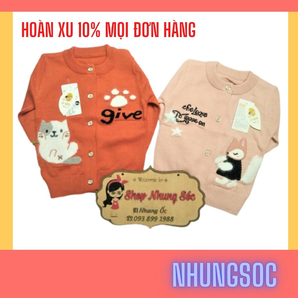 Áo len cài cúc cho bé 8-16kg HÀNG QUẢNG CHÂU mẫu 2021 cực đẹp