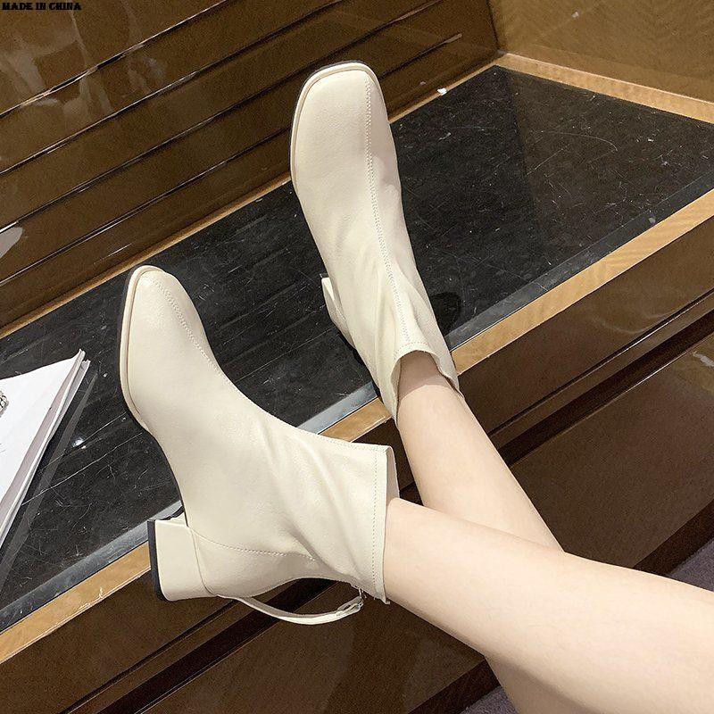 Giày Boot Cổ Ngắn Đế Dày Thiết Kế Mới Có Size Từ 34-43 41 Thời Trang Dành Cho Mùa Thu Đông | BigBuy360 - bigbuy360.vn