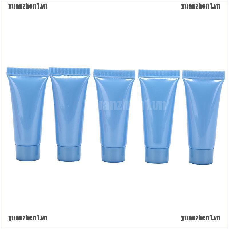 [YUANZHEN1] Bộ 5 Ống Nhựa Rỗng Mềm 5ml Đựng Mỹ Phẩm