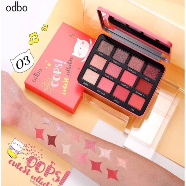 [Sale Kịch Sàn] Phấn Mắt 12 Ô Odbo Oops Cutest Collection OD212