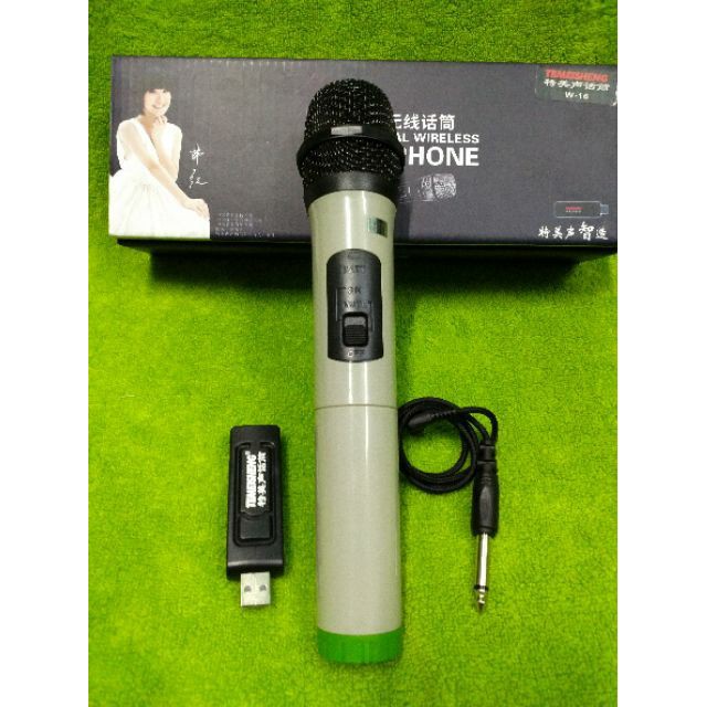 Mic không dây Temeisheng W-16 dành cho loa kéo, loa mini, ampli