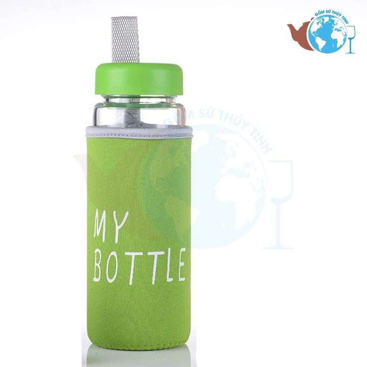 Bình nước thủy tinh MY BOTTLE có VỎ BỌC