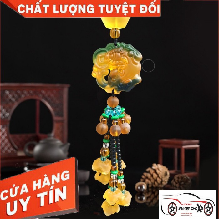 {Hàng chính hãng} Khánh Ngọc Tỳ Hưu Ngậm Tiền Phong Thủy Treo Trên Xe Hơi, Ô Tô , Xe Khách  IC10