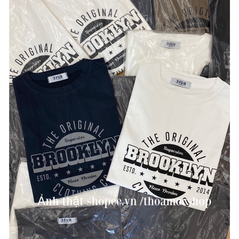 Áo thun chữ BROOKLYN - thun 3158